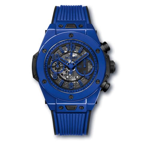 hublot blaue uhr